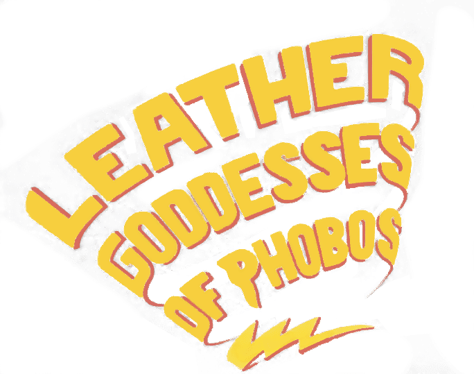 Leather Goddesses of Phobos logo for Commodore 64